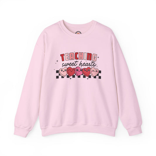 Teaching Sweet Hearts Crew Sweatshirt