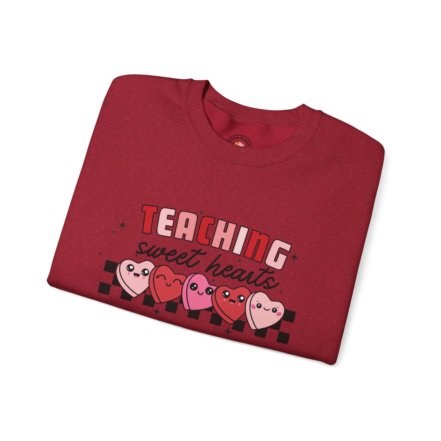 Teaching Sweet Hearts Crew Sweatshirt