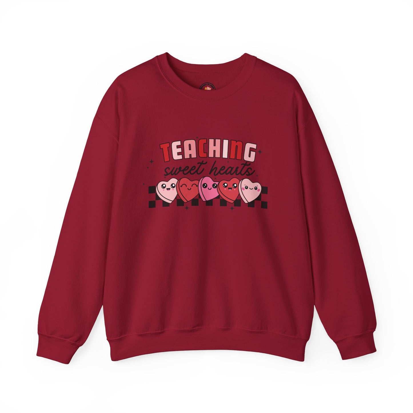 Teaching Sweet Hearts Crew Sweatshirt